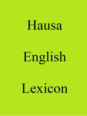 cover image of Hausa English Lexicon